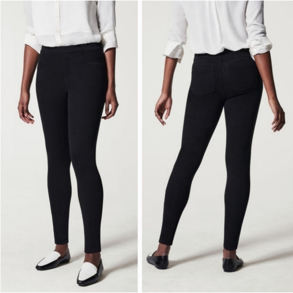 Spanx Jean-ish ankle leggings Black Size Medium